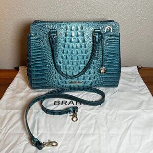 Brahmin Small Finley in Bottle Blue Ombre Melbourne Purse